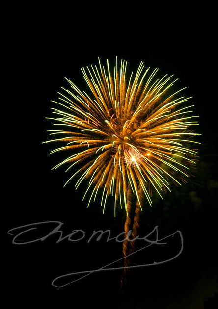 Firework Colors, Spray, Oak Ridge, Tenn., Thomas Haynes Photo